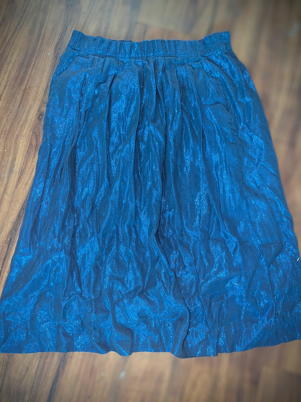 Dark Blue metallic Skirt
